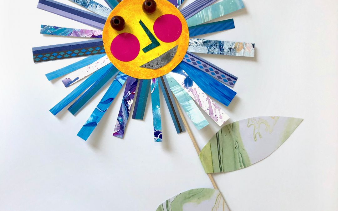 Family Crafternoon: Collaged Sunflowers