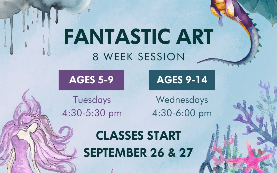 SOLD OUT: Fantastic Art (ages 5-9) – 8 weeks