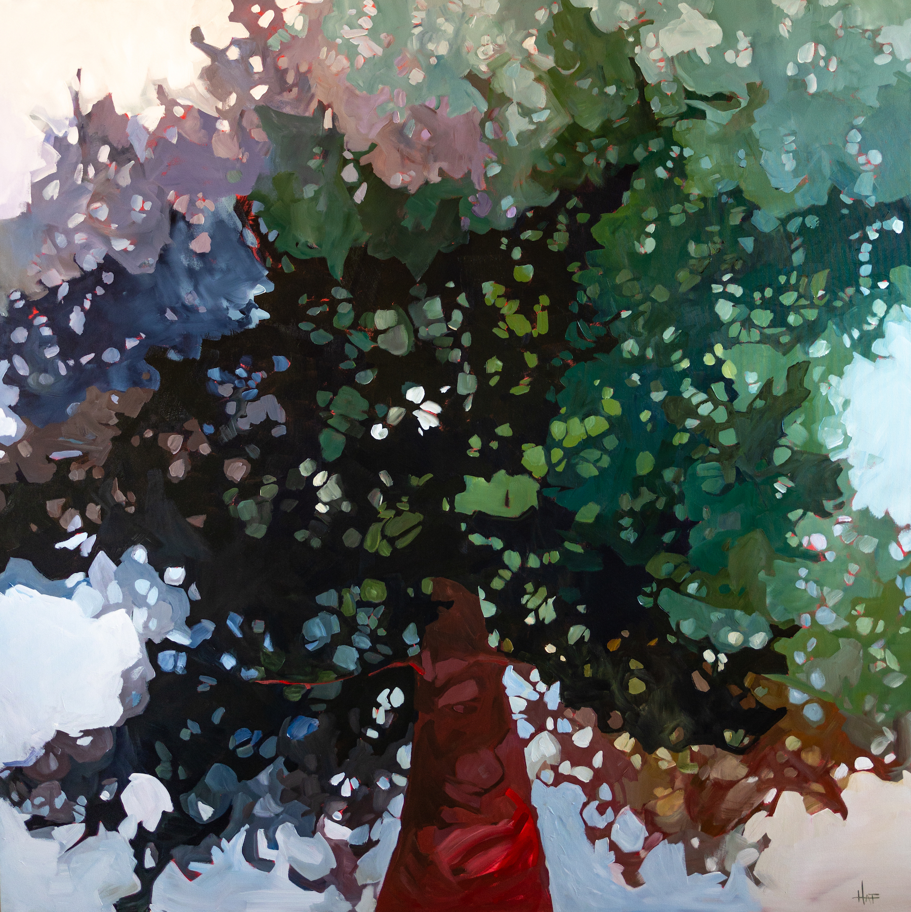 Painting of a tree by Holly Ann Friesen